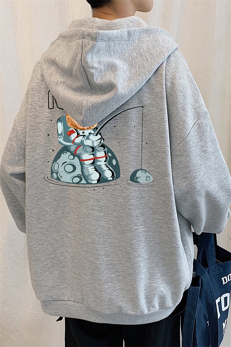 KS21251-P38连帽开衫卫衣男运动外套大码班服,男装卫衣,电商A040