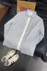 B221美式ins高街暗黑宽松条纹长袖衬衫SY2551-特P30控59，男装衬衫，电商B221