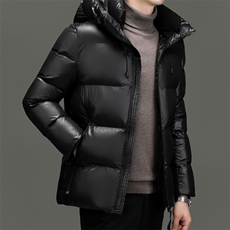 BZ23178钱塘2020-2时尚休闲简约冬季厚款中年男士羽绒服P150，男装羽绒服，钱塘207-2