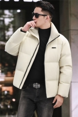 2025新款冬季立领90绒子白鸭绒羽绒服外套中年男装加厚羽绒服夹克，男装夹克，钱塘723