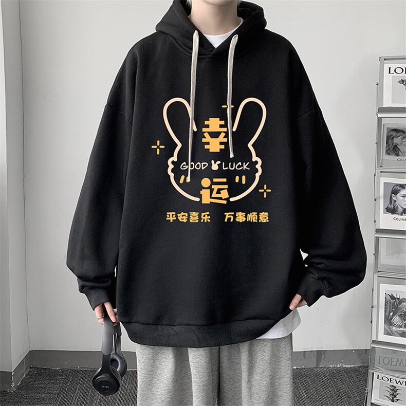 纯棉连帽卫衣男大码运动帽衫宽松薄WY2297-P35图片