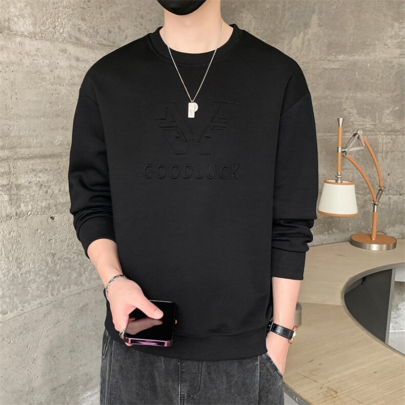 M-8XL秋季大码胖男生时尚休闲圆领个性印花卫衣男49,男装卫衣,星座209
