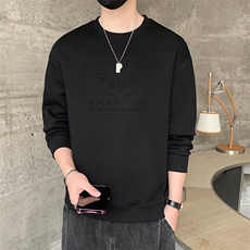 M-8XL秋季大码胖男生时尚休闲圆领个性印花卫衣男49，男装卫衣，星座209