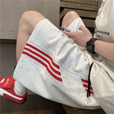 白灰红条