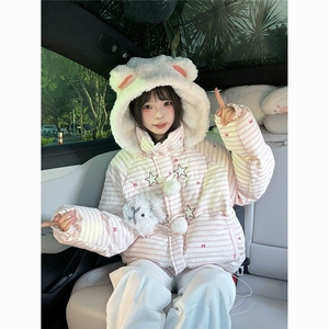 1506A/G78520/P99面包服女生冬季连帽棉服外套图片