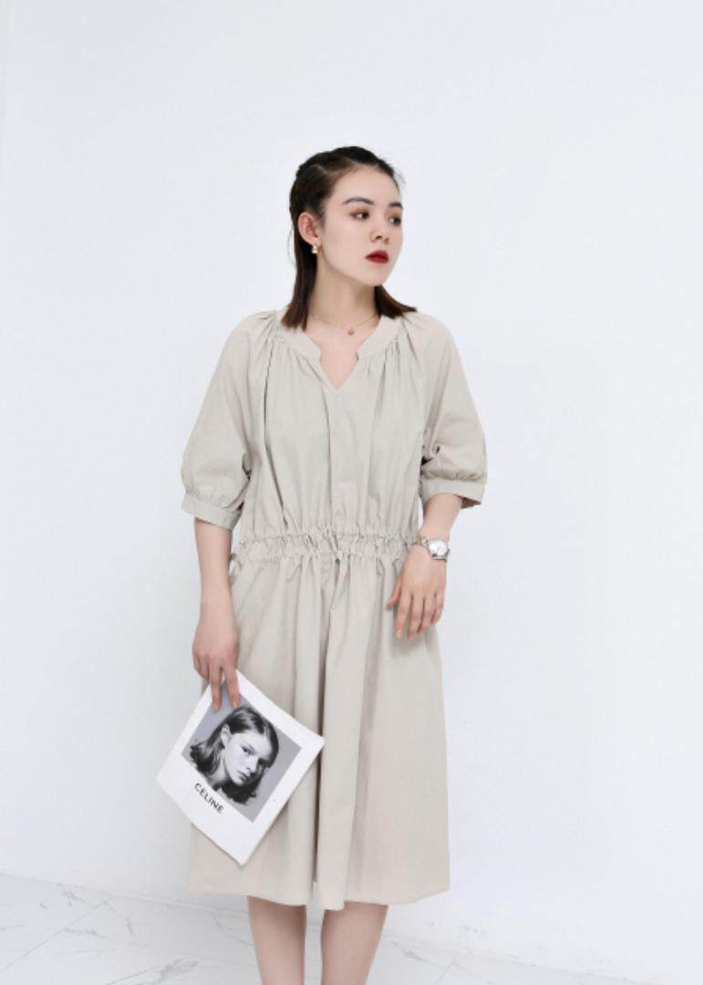 纯棉连衣裙，女装连衣裙，E·呀