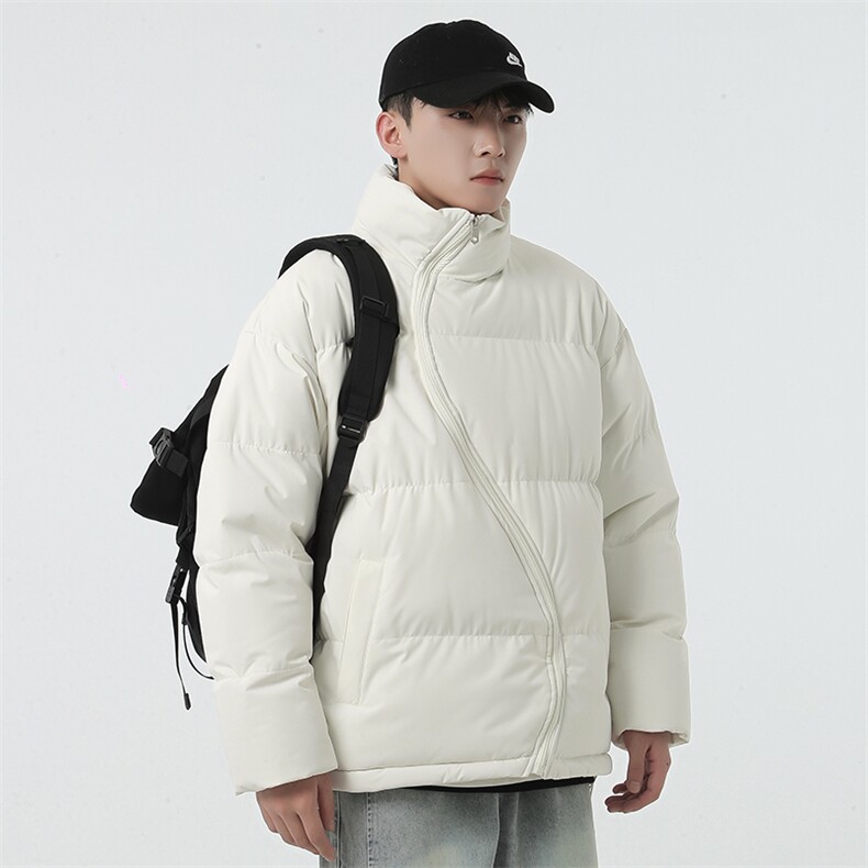 棉衣男设计感拉链外套潮ins冬季加厚袄子韩版潮牌WT3602-P75,男装棉衣,星座717