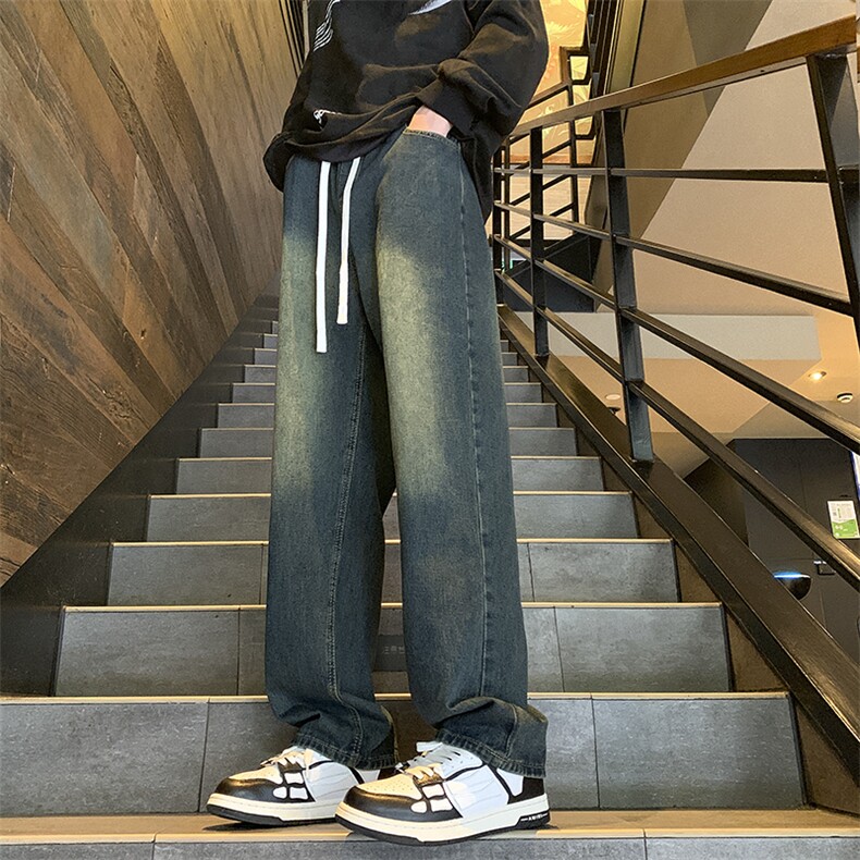 主推差价大现货复古蓝松紧腰牛仔裤-310A-1-GK03-P55限价68图片