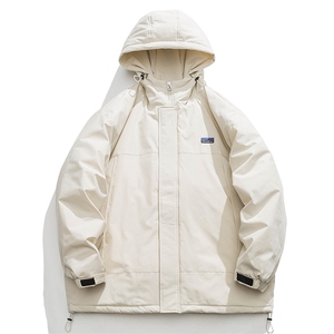 白底23新款冬季加厚防风防水棉服夹克外套MY5080特批P95控158,日本理科男穿衣搭配图片