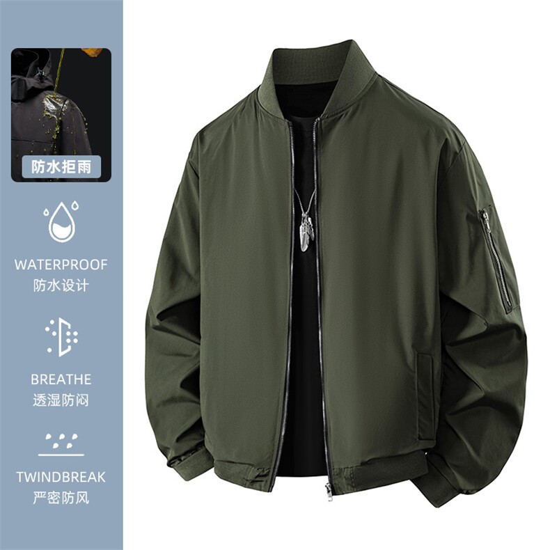 2025秋季新款达播直播品质休闲夹克飞行服防风衣外套W600-P30,男装风衣,星座1402-3