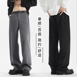 高街时尚垂顺简约西装裤潮流百搭休闲直筒  K116-特批35图片
