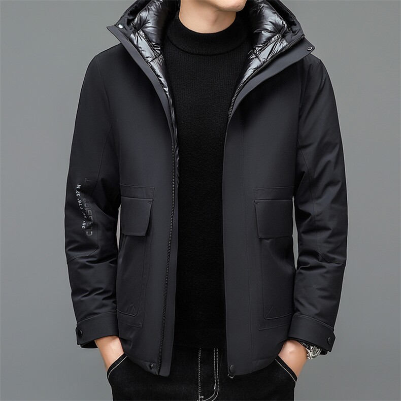 男装夹克羽绒服保暖2023冬季中青年装时尚加厚外套XY29207-P285，男装羽绒服，星座1105-3