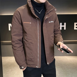 纯色无帽立领羽绒服休闲百搭上衣外套男A329-YR8802-P185图片