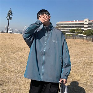 春秋反光外套潮牌宽松百搭潮流ins港风日系原宿风夹克 W1189-P57图片