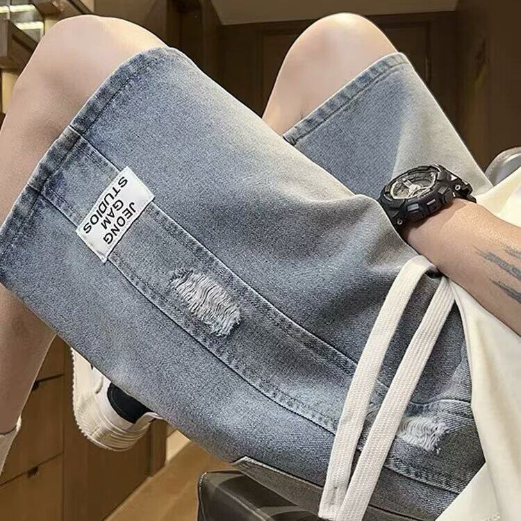 W28-P40夏季新款美式短裤男潮牌薄款宽松运动休闲五分裤图片