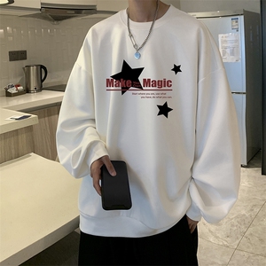 麂皮绒卫衣男大码重磅长袖t恤男 JW81379-P35图片