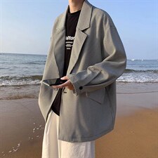 高级感休闲西服男士秋季设计感小众上衣韩版西装外套潮牌F99-P52，男装西服套装，星座1008-2