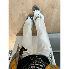 【有货】S6007LL-特45白色美式刺绣牛仔裤痞帅高级感裤子，男装牛仔裤，星座1007（原301D）