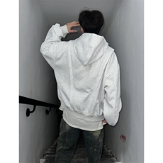 抖音得物高品质二开25秋冬美式重磅宽松结构设计连帽卫衣外套W78，男装卫衣，电商A486-1