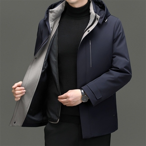 C9708钱塘2020-2商务休闲简约百搭冬季中年男士羽绒服P315图片