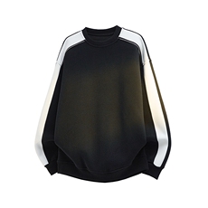 得物二开拼接加绒卫衣男圆领冬季潮套头外套A266-WY60-P35加绒45，女装短外套，电商A266