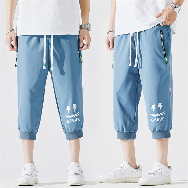 2025夏季新款男士七分裤时尚休闲马裤潮流男裤子KZ1072-P28,男装休闲裤,星座217-4