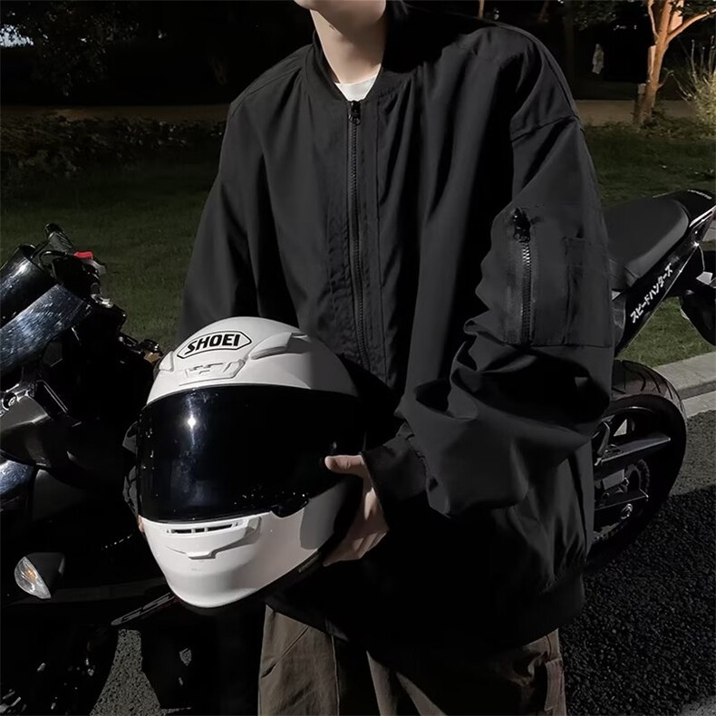 工装复古外套男潮牌痞帅ins港风高街夹克春秋新款棒球服QJ841-P65,男装夹克,星座1008