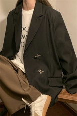 1中性风金属飞机扣设计西服男95%聚酯纤维5%氨纶XF77772P95控128，男装西服，星座226-2