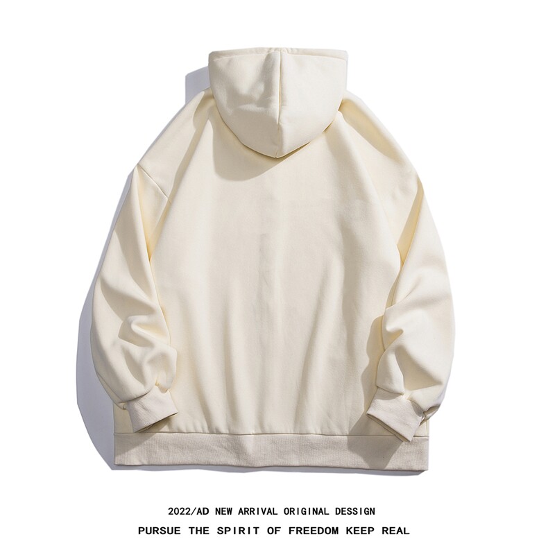 白底新款秋季时尚百搭宽松连帽开衫卫衣外套H252P65控88,女装短外套,电商A247-1
