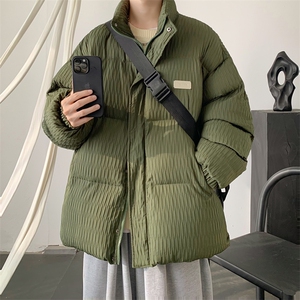W8210 P120 控168 大皂肌理感新面料宽松休闲棉衣棉服 现货图片