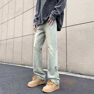 冬季美式ins高街vibe水洗加绒牛仔裤货号加绒K2316P70常规P55图片
