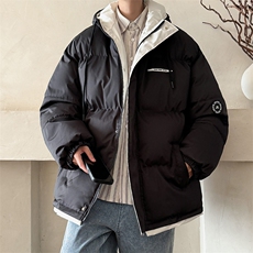 2025港风棉衣棉服防水小牛津连帽冲锋棉袄三防面包服1606-P80，男装棉衣，星座207