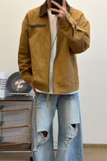 美式翻领短款底特律夹克男女秋季新款vintage复古拼接情侣外套潮，男装夹克，星座301D-2(原星座1004-1）