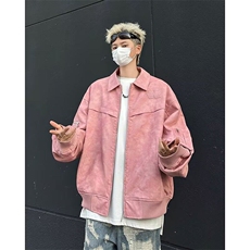 扎染皮衣夹克男女韩版潮流高街宽松2025春季新款ins外套W6085-P78，男装夹克，星座412-2