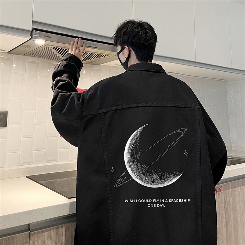 牛仔夹克男大码牛仔外套男茄克NJ77246-P60加绒款-P75,男装夹克,电商A040
