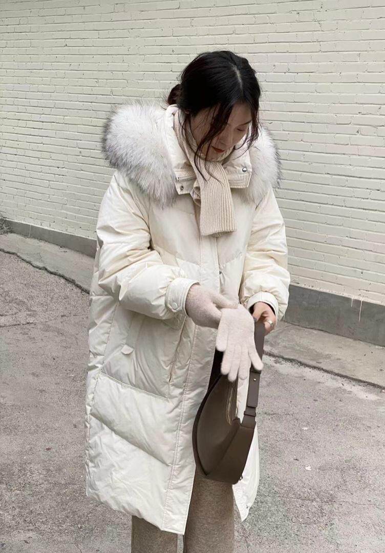 韩版大毛领羽绒服，女装羽绒服，POHIO葆伊