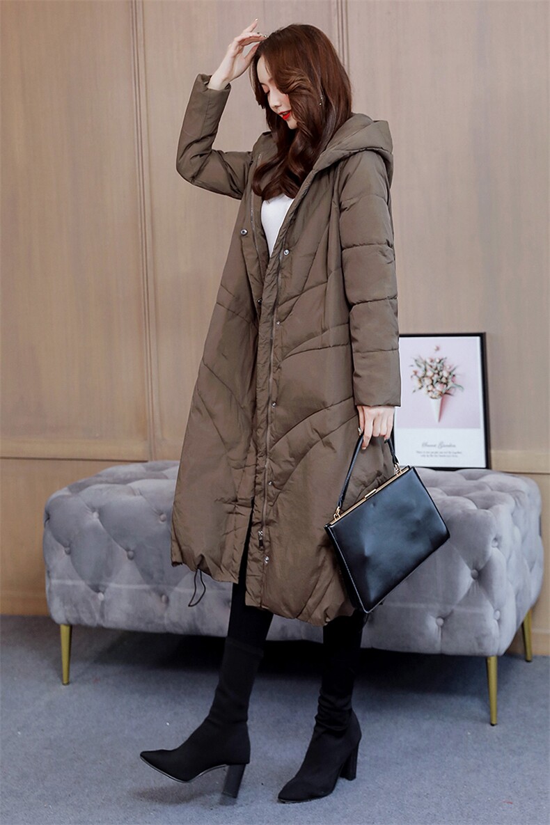 中长款棉衣/棉服保暖长袖气质百搭2025年冬季显瘦2025年冬季,女装棉衣/棉服,香香