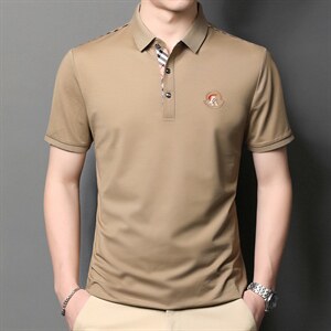 POLO衫男上衣半袖男装衣服男士体恤衫T恤潮牌休闲翻领爸爸短袖男，男装T恤，电商B212（原钱塘6029）
