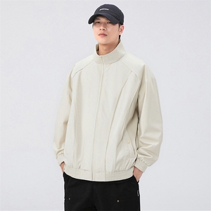 新款中性风户外夹克男立领纯色上衣冲锋衣外套A157B-JK7866-P60图片