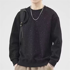 SK115-P35宽松落肩卫衣男士满天星衣服男装潮牌帅气百搭，男装T恤，电商B323A