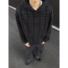 YK86123-P65聚酯纤维78.3%锦纶21.7%彩色针织毛绒卫衣男秋冬款，男装卫衣，电商A086-1