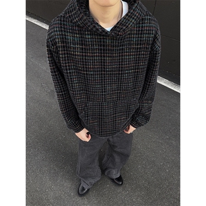 YK86123-P65 聚酯纤维78.3%锦纶21.7% 彩色针织毛绒卫衣男秋冬款图片