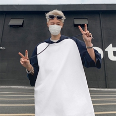 五分袖夏季新款短袖t恤男潮流ins百搭宽松半袖男体恤衫ST308-P34，男装T恤，星座412-3