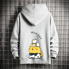 KS21090-P38加绒款-P43连帽开衫卫衣男运动外套大码班服网格，男装卫衣，电商A040A