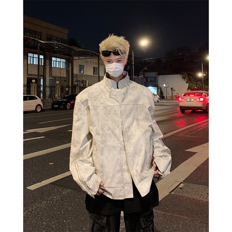 F457P90美式复古工装外套女春秋款小夹棉加厚拼接撞色潮,男装工装外套,星座512-6