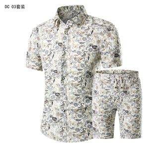 1611B-衬衫合集-P20外贸大码短袖衬衫备货大货男夏季新款衬衣DC04图片