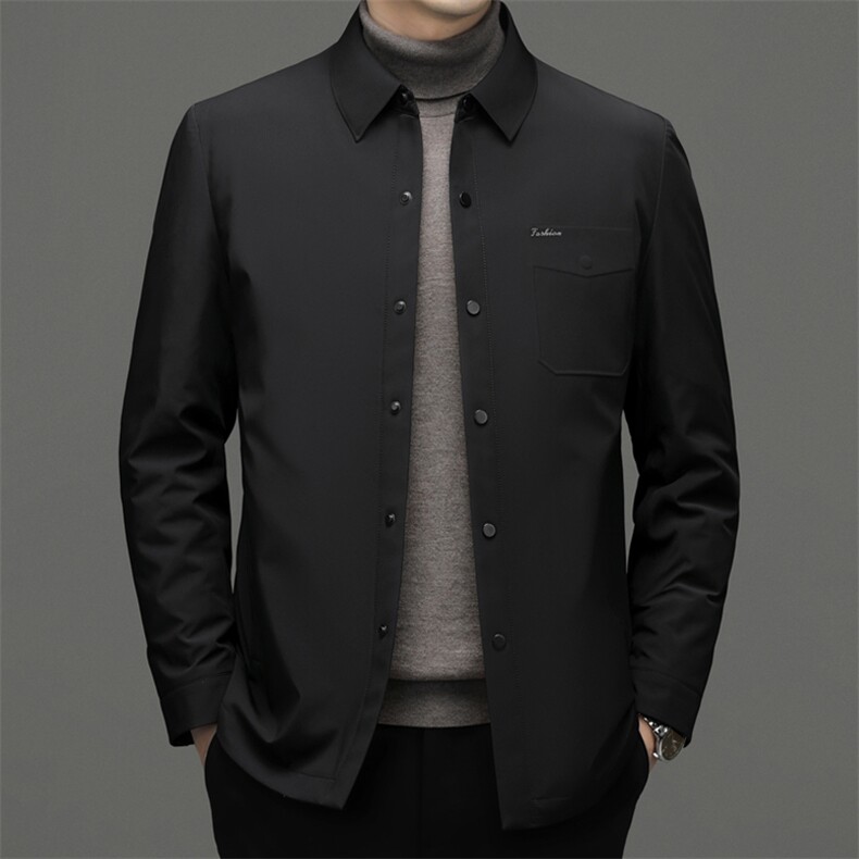 DF6870钱塘2020-2商务休闲简约百搭翻领中年男士羽绒服P230,男装羽绒服,钱塘207-2