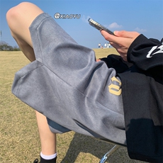 XZ616夏季新款麂皮绒发泡字母休闲短裤五分裤TY817P45控55，男装休闲裤，星座512A（原616）