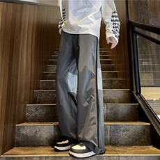 美式拉链冲锋裤子男士春秋季高街机能风工装直筒户外休闲长裤，男装休闲裤，星座716-3