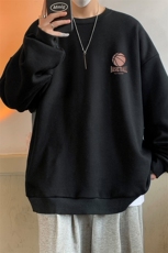 圆领卫衣男大码加厚加绒长袖t恤男S6237-P28加绒款-P33，男装卫衣，电商A040